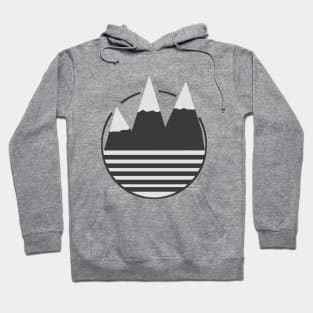 Mountain minimalistic design Hoodie